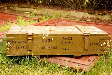 Soviet Military Large Wooden Ammo Box Crate V2